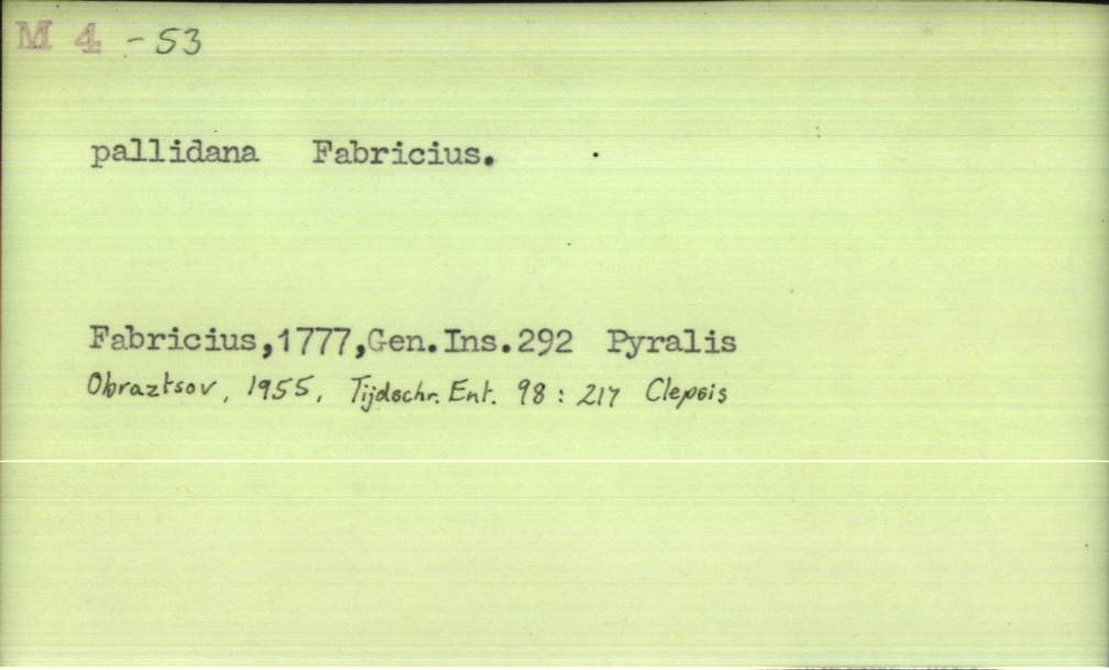 front of card